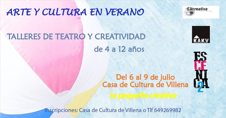 Curso de Teatro y creatividad: La Pequeña Creativa, teatro y creatividad - 'Escénica'