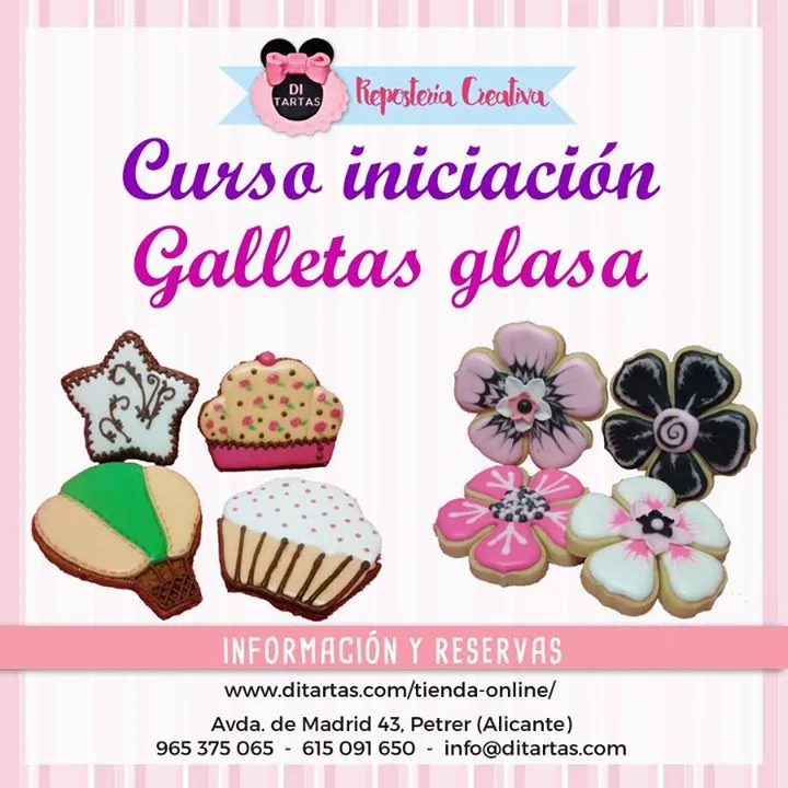 Curso iniciación galletas glasa