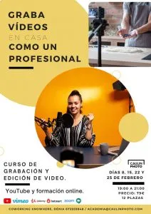 Curso presencial en Dénia de grabación y edición de vídeo por Caulín Photo (2022-02-08)