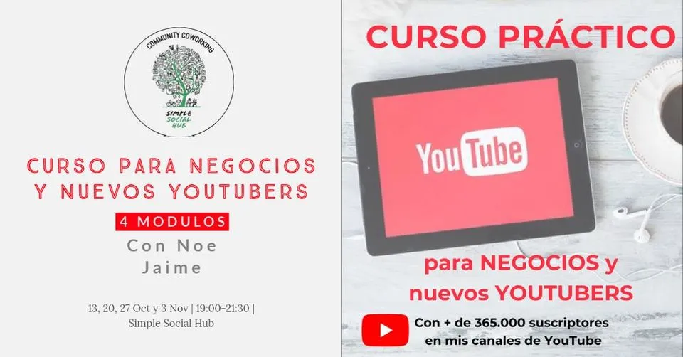 Curso práctico de YouTube para Negocios y nuevos YouTubers
