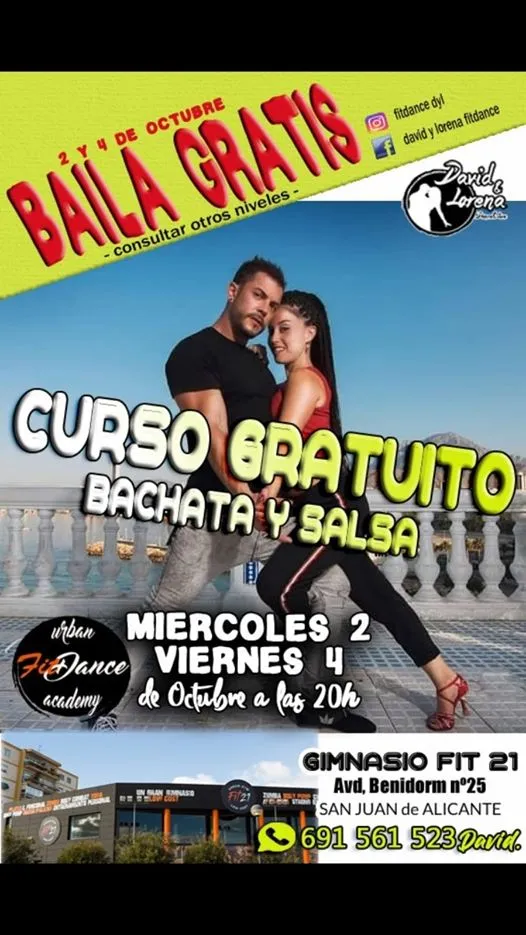 CURSO PUERTAS ABIERTAS PARA SALSA/BACHATA en San Juan