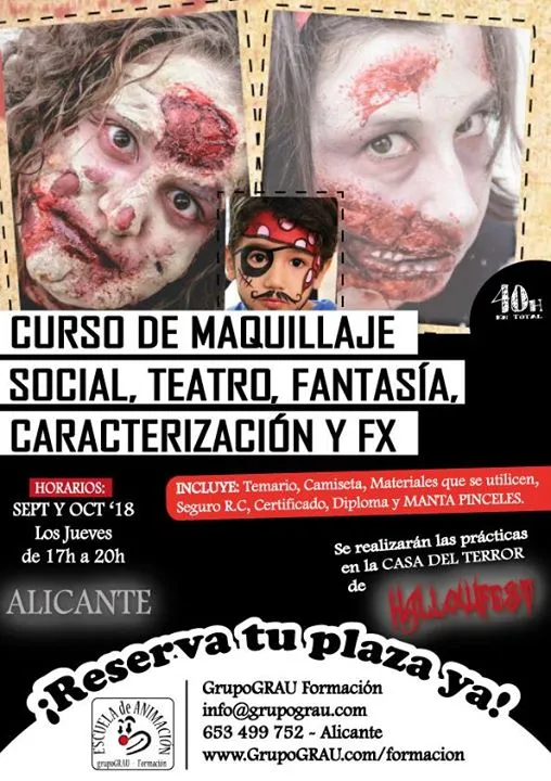 Curso: Maquillaje, Caracterización y FX
