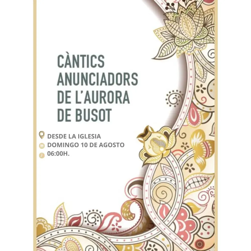 Cánticos anunciadores de l'Aurora de Busot