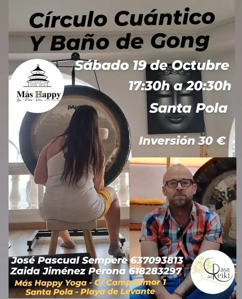 Círculo Cuántico y baño de gong