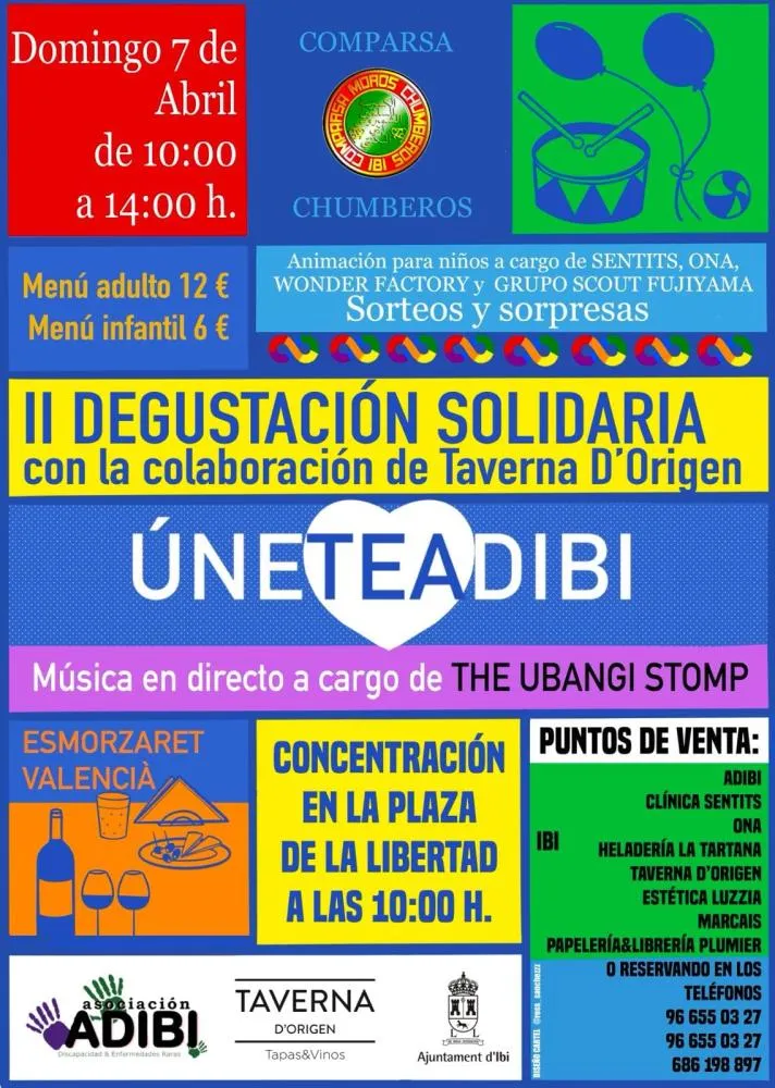 Degustación solidaria Comparsa Chumberos Ibi