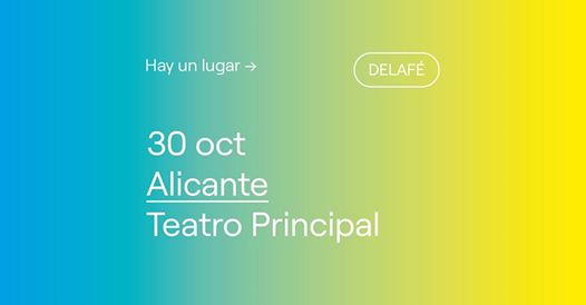Delafe - Concierto presentación nuevo disco "Hay un lugar" en Alicante