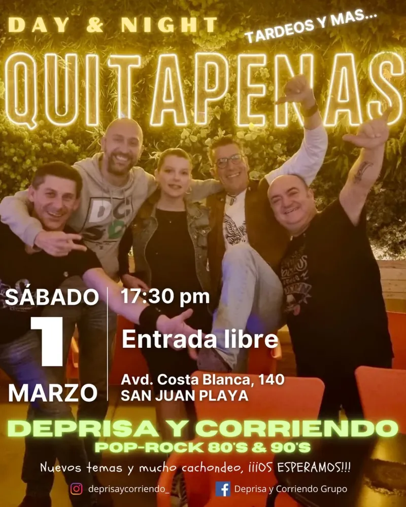 Deprisa y Corriendo en concierto