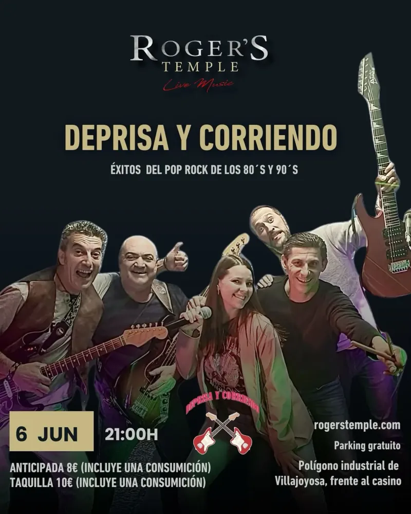 Deprisa y Corriendo en concierto