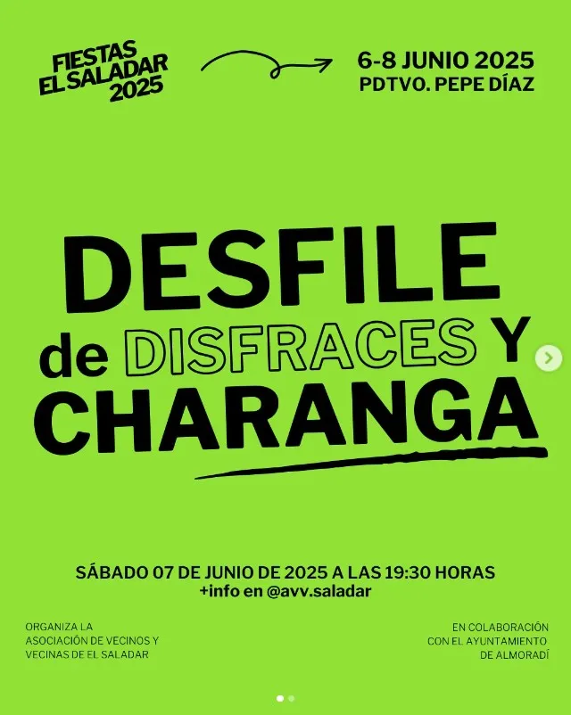 Desfile de disfraces y charanga ► Fiestas El Saladar 2025