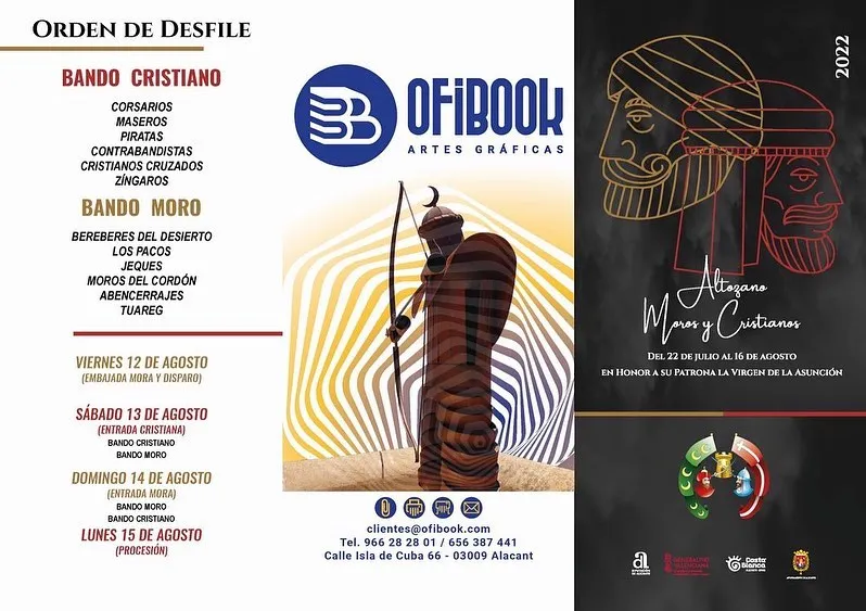 Desfiles Fiestas Moros y Cristianos Barrio Altozano Alicante 2022