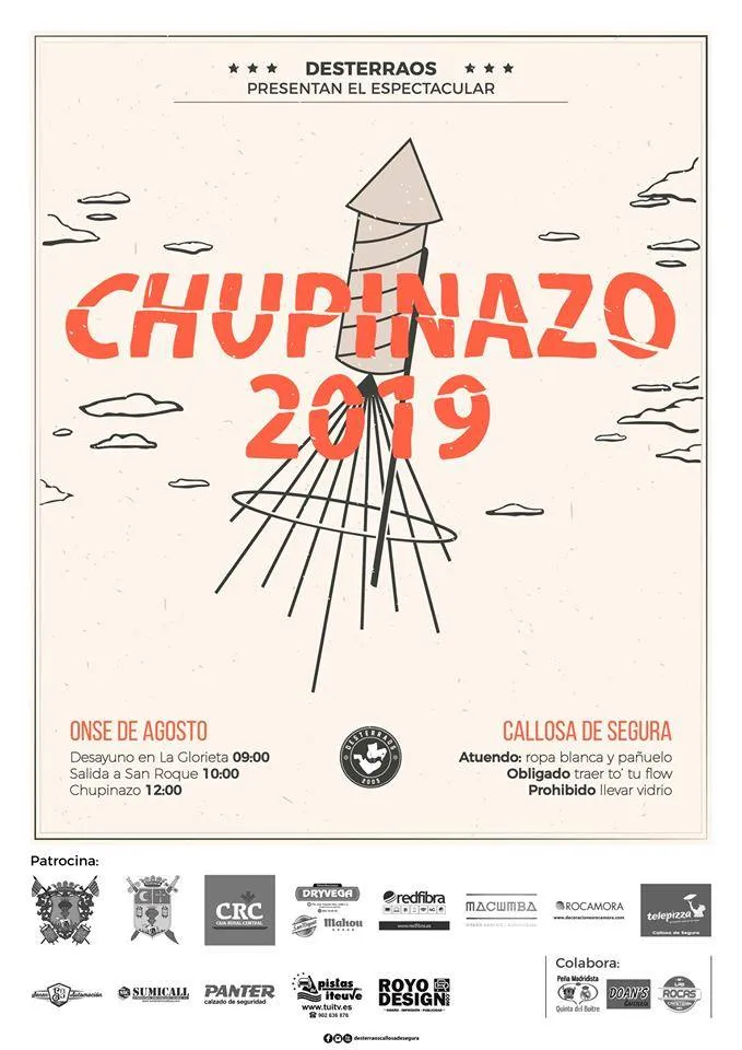 Desterraos presentan el espectacular Chupinazo en Callosa de Segura