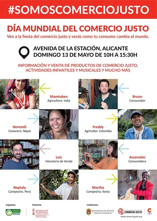 Dia Mundial del Comercio Justo 2018 en Alicantr