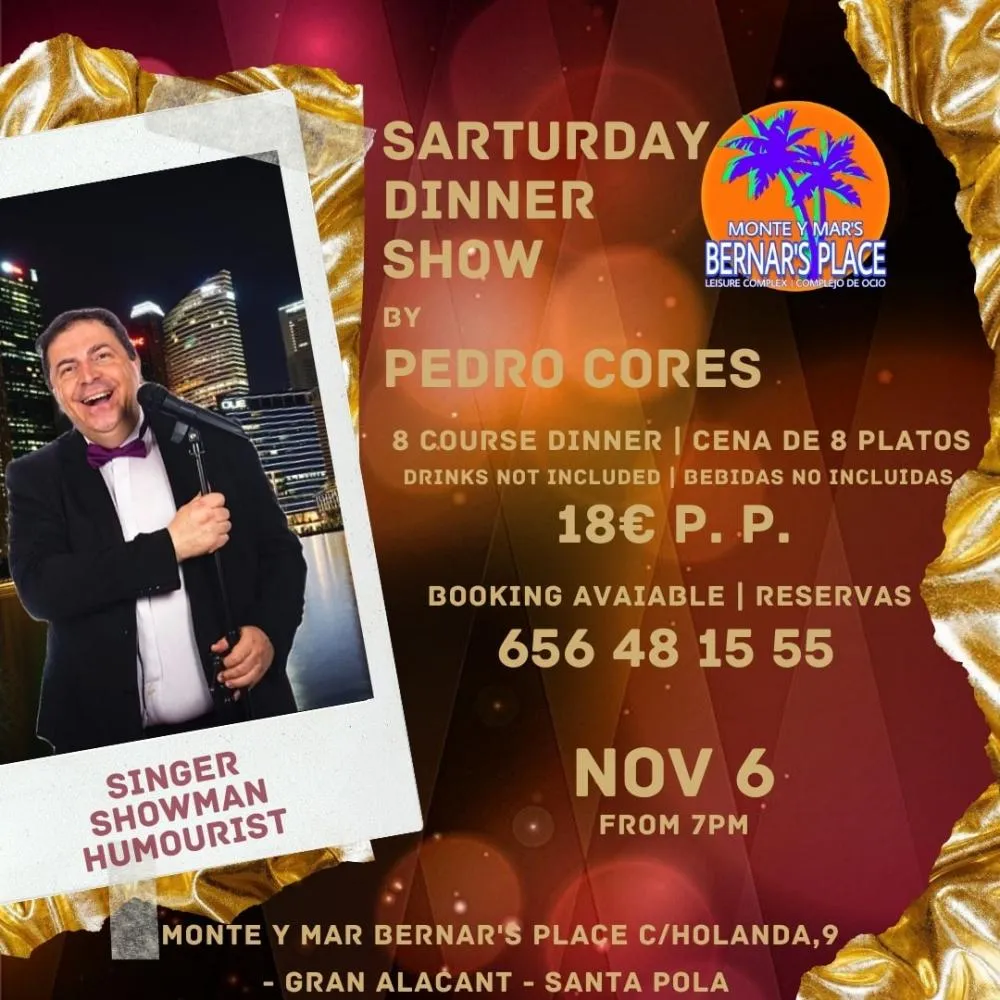 Dinner Show con Pedro Cores