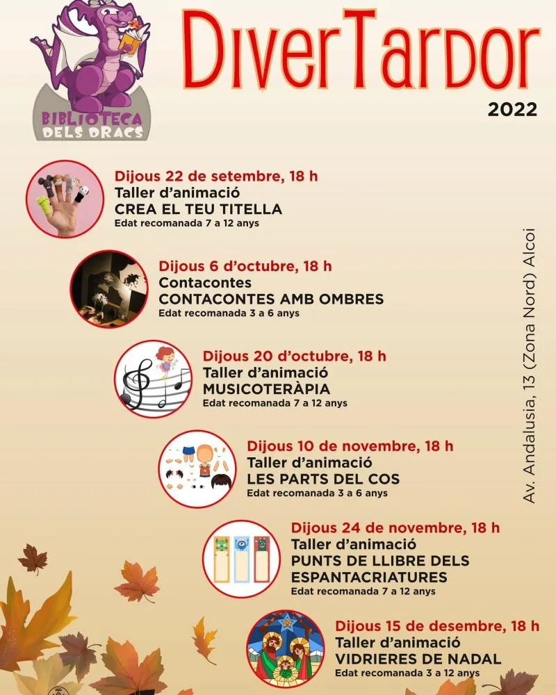 Diver Tardor 2022 Alcoy en la Biblioteca dels Dracs