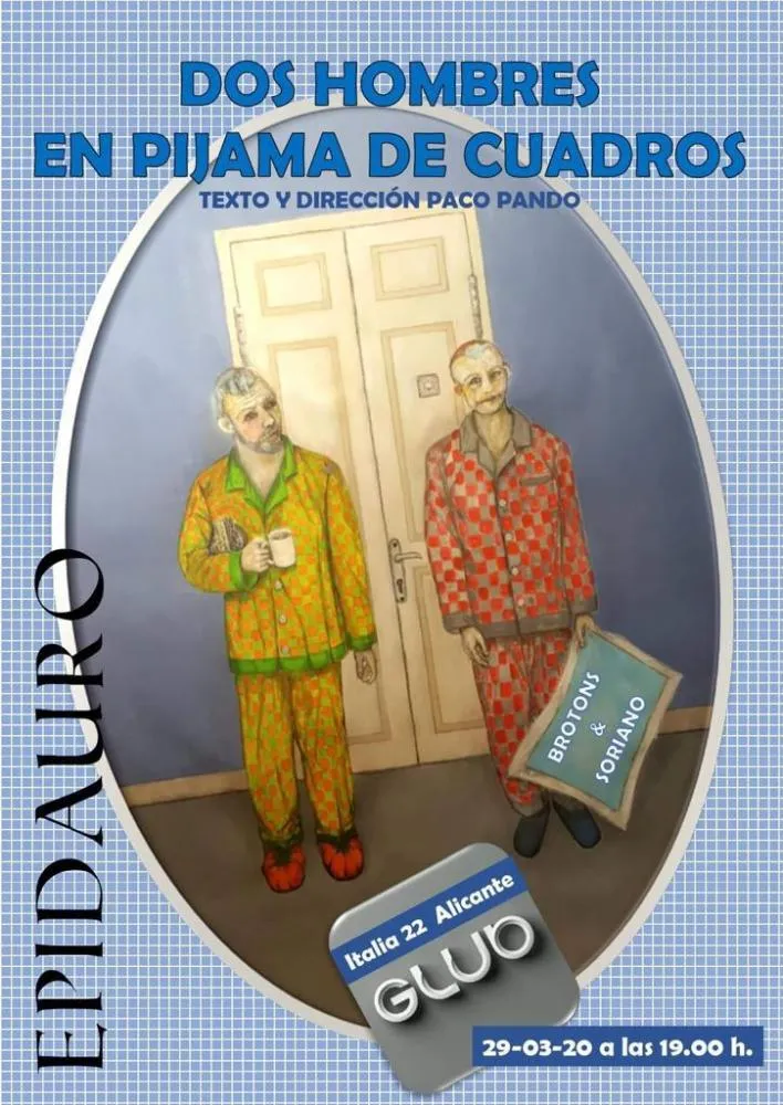 Dos hombres en pijama de cuadros - Epidauro Teatro