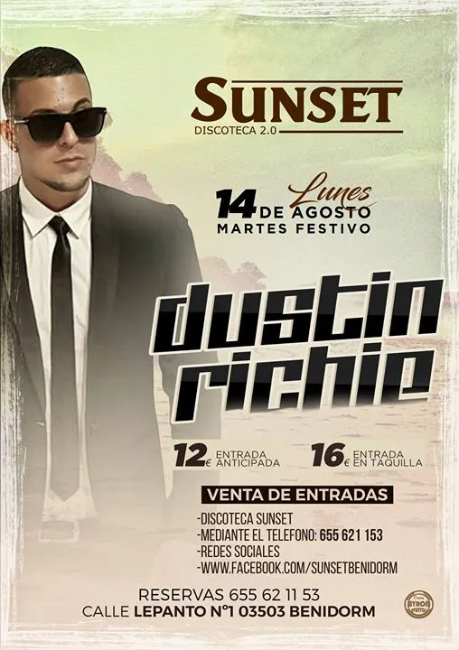 Dustion Richie en Sunset 2.0