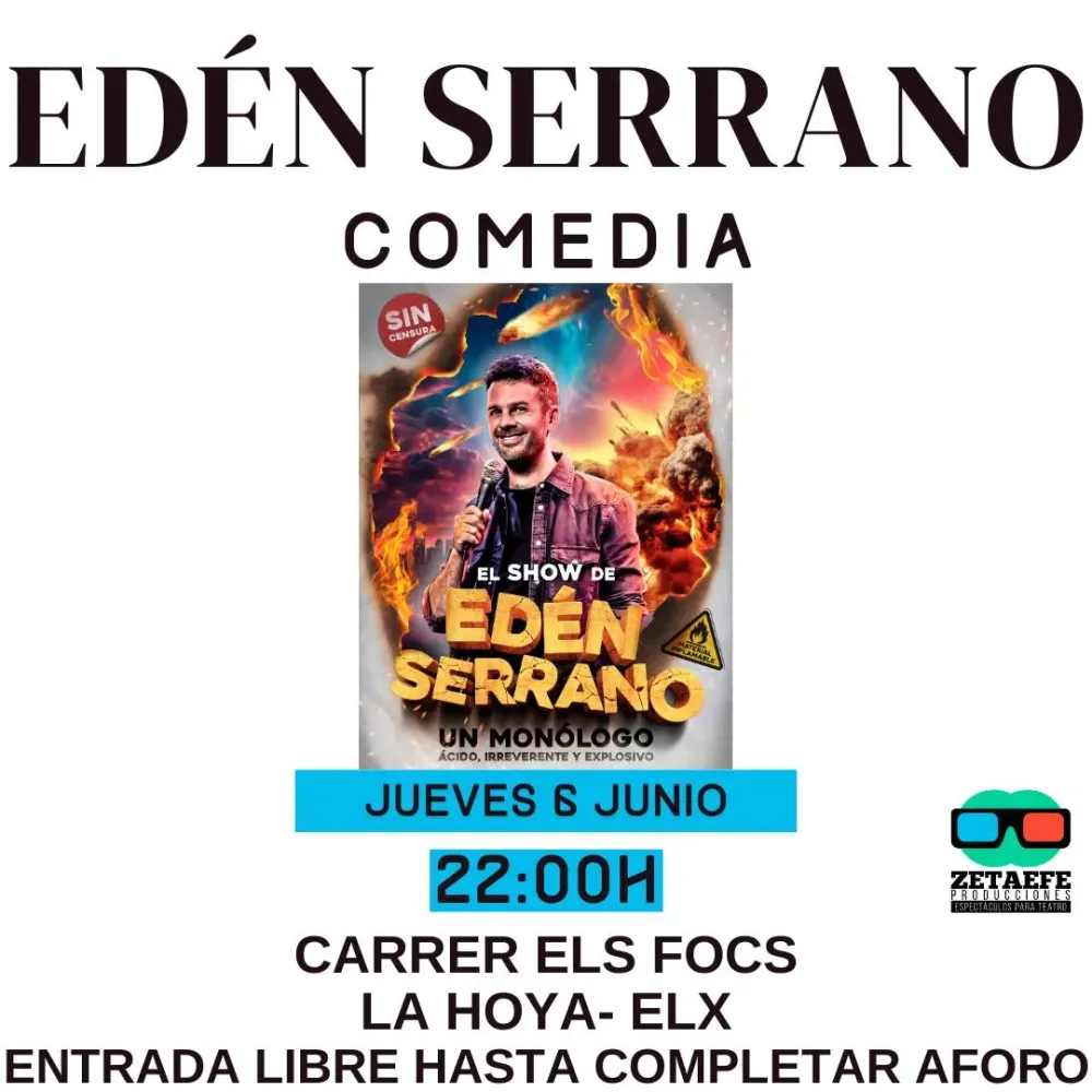 Edén Serrano comedia