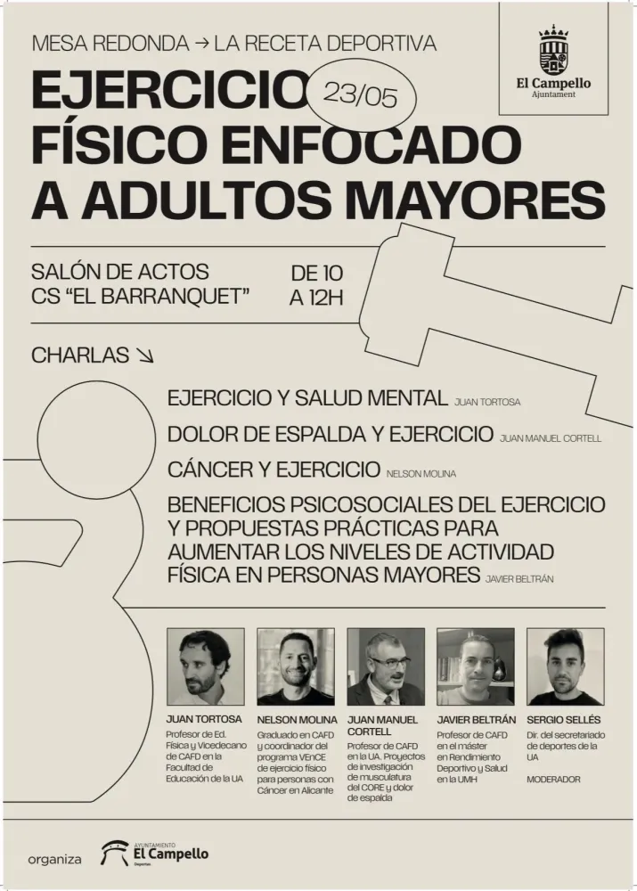 Ejercicio físico enfocado a adultos mayores