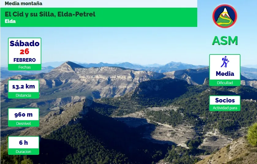 El Cid y su Silla, Elda-Petrel