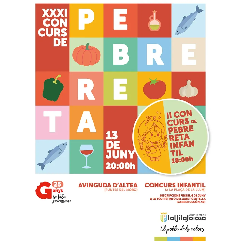 El Concurso de Pebrereta Adulto e infantil 2025