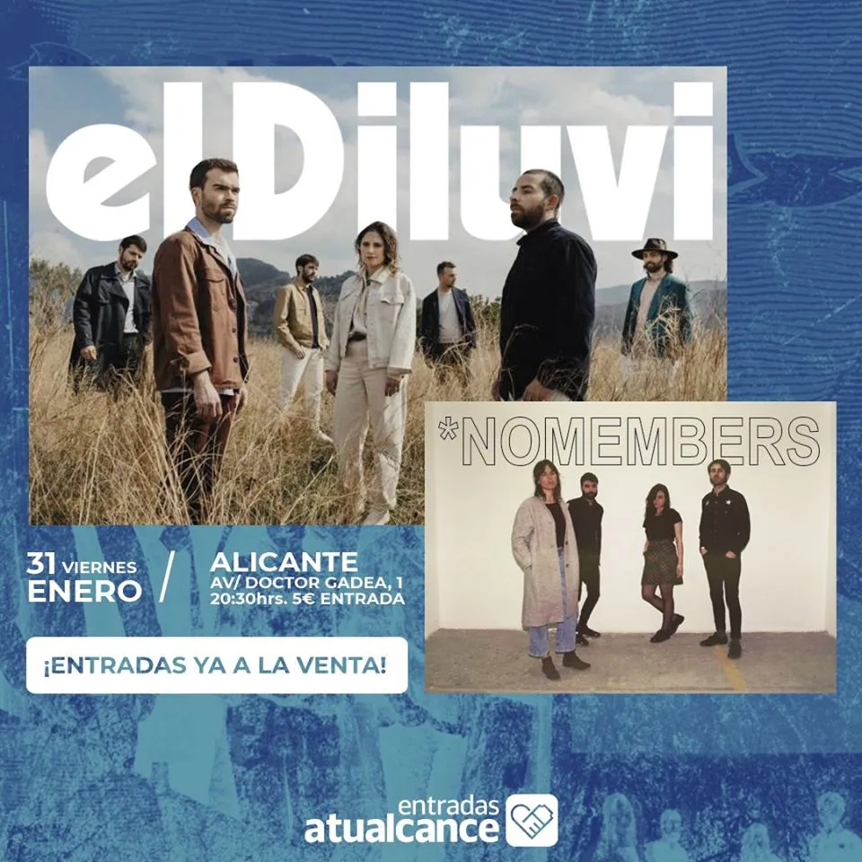 El Diluvi & Novembers - Concert a Alacant