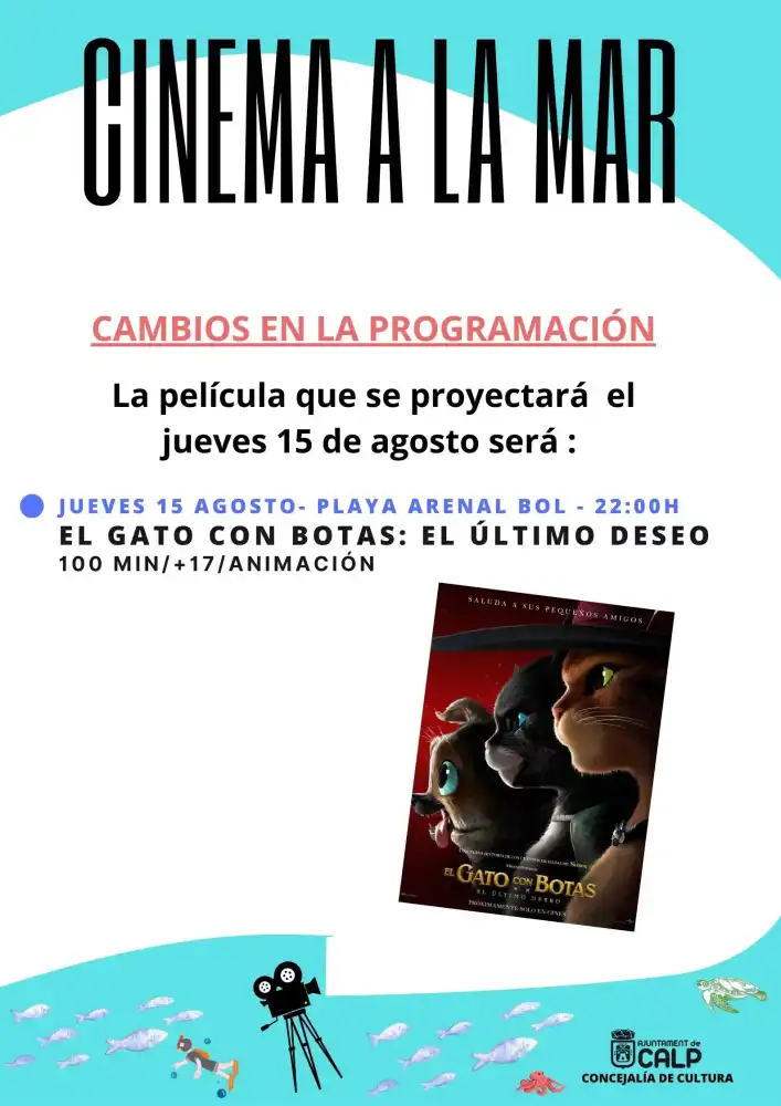 El gato con botas ► Cinema a la Mar
