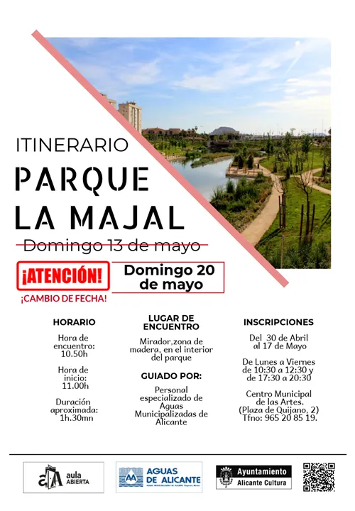 El itinerario por el Parque La Marjal, dentro de Aula Abierta