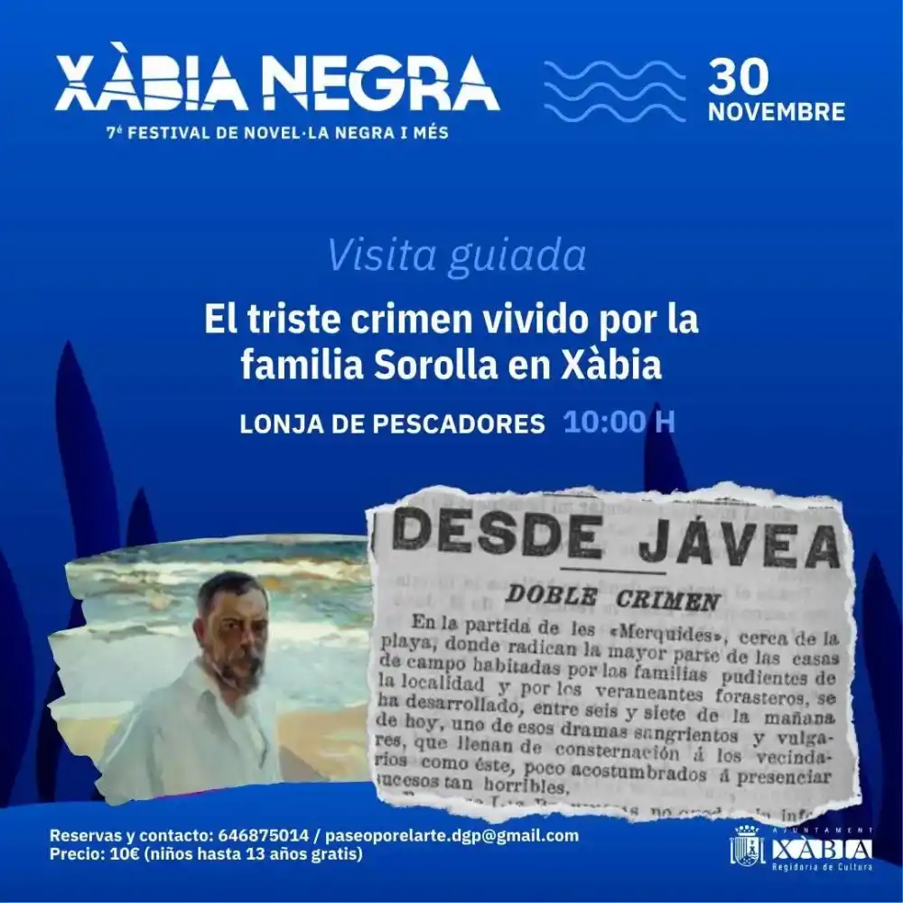El triste crimen vivido por la familia Sorolla en Xàbia