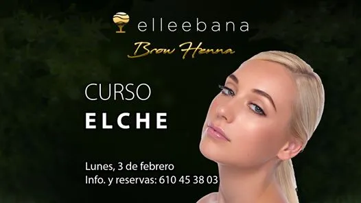 Elche - Curso de diseño de cejas con Elleebana Brow Henna