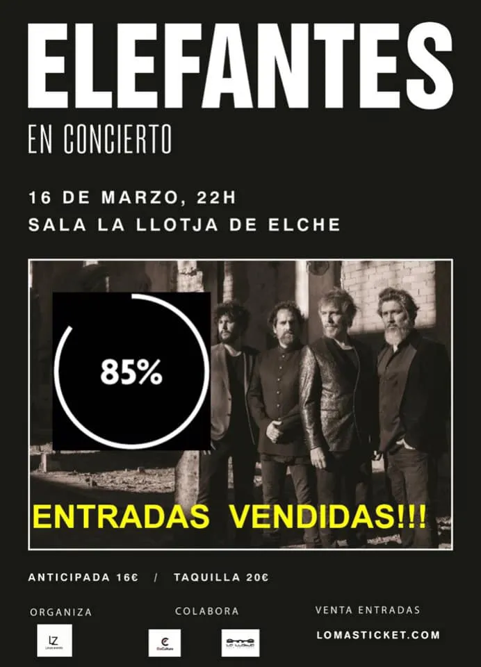 Elefantes en concierto en Elche