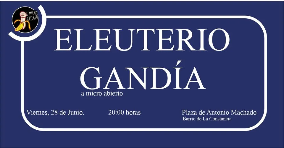 Eleuterio Gandía, a micro abierto
