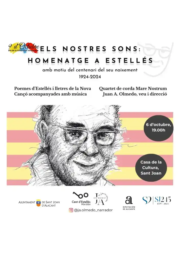 Els Nostres Sons: Homenatge a Estellés ► 9 de Octubre San Juan de Alicante 2024