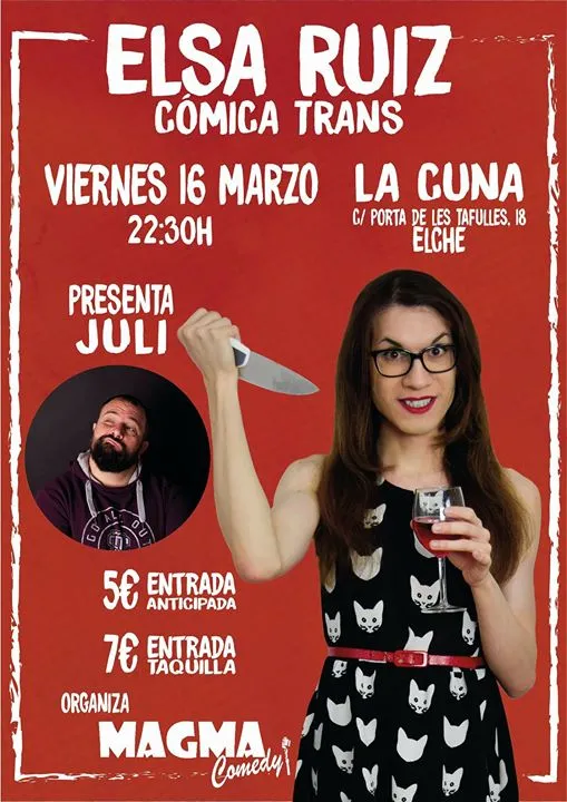 Elsa Ruiz Cómica Trans en la Cuna Elche