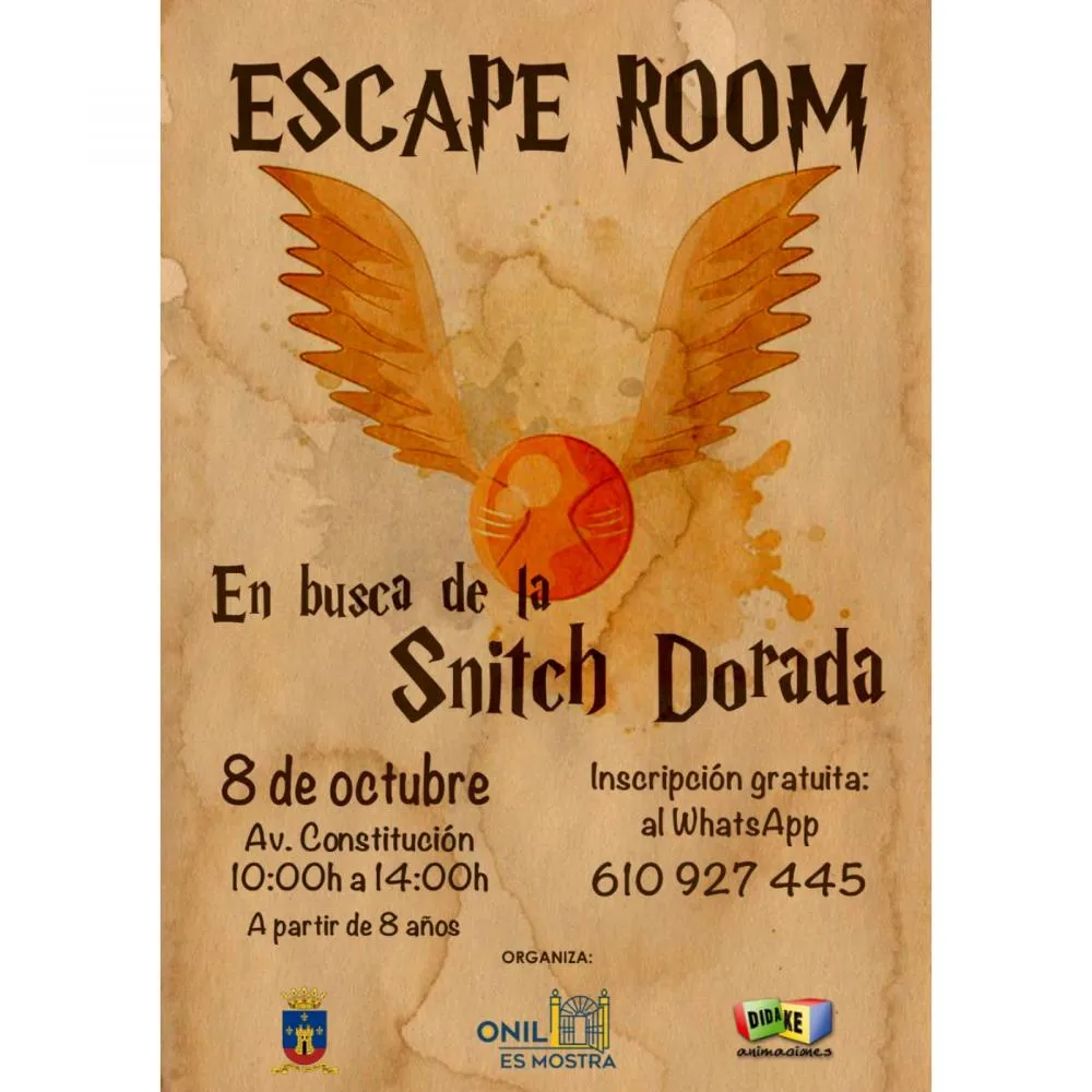 En busca de la Snitch Dorada - Escape Room