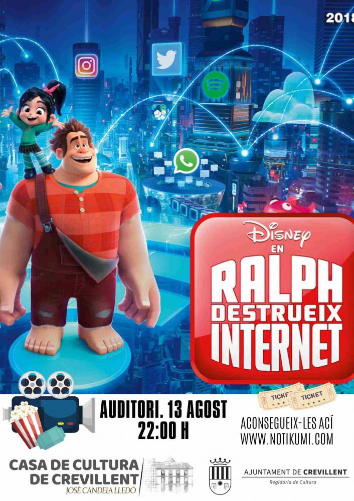 En Ralf destrueix internet - Cinema d'Estiu Crevillent