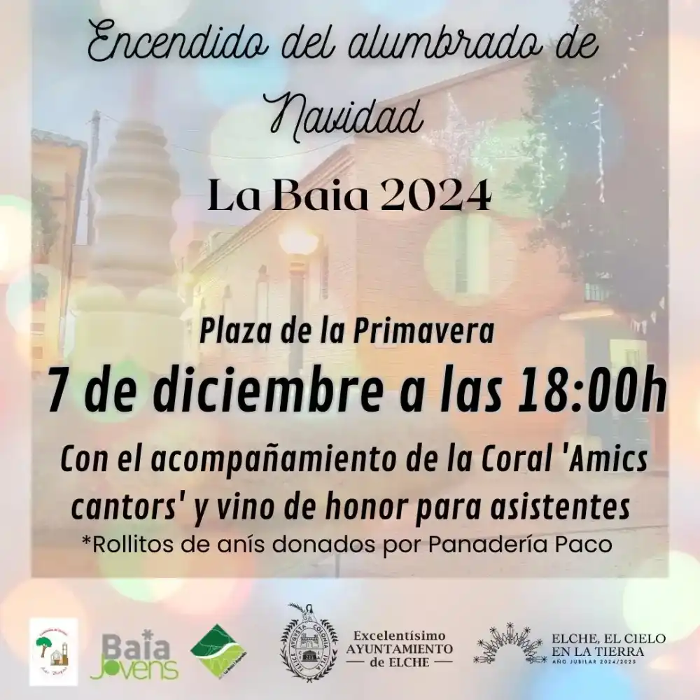 Encendido del alumbrado de Navidad La Baia 2024