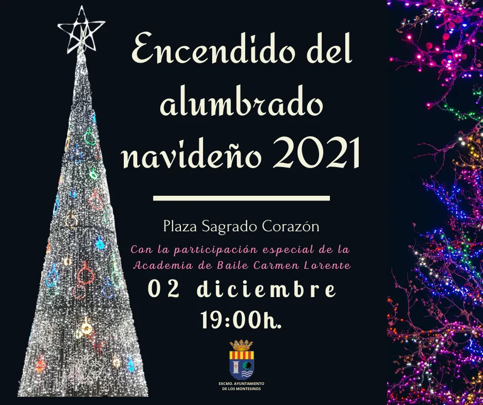 Encendido del alumbrado navideño de Los Montesinos