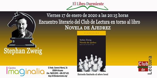 Encuentro Club de Lectura libro Novela de Ajedrez Stephan Zweig