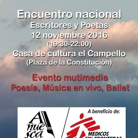 Encuentro Nacional Escritores y Poetas de Anuesca a favor de MSF
