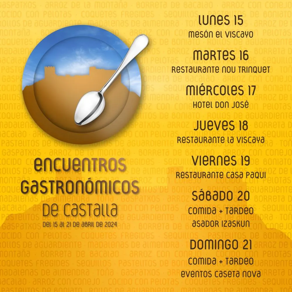 Encuentros gastronómicos de Castalla 2024