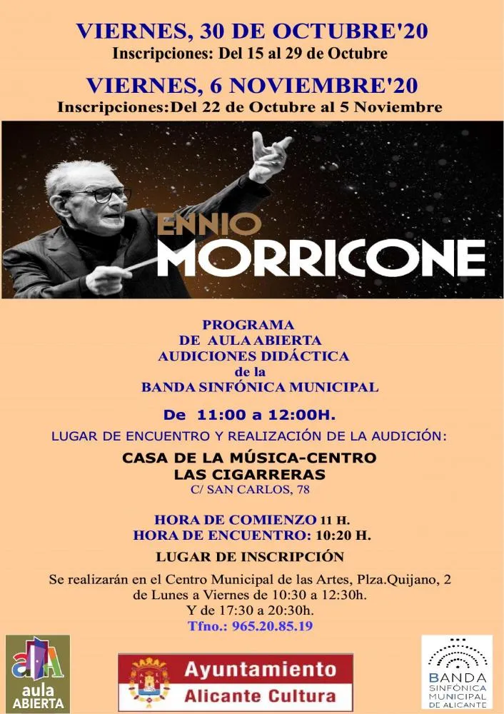 Ennio Morricone - Aula Abierta. Audición didáctica. Banda Sinfónica Municipal