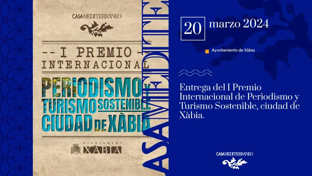 Entrega del I Premio Internacional de Periodismo y Turismo Sostenible, ciudad de Xàbia