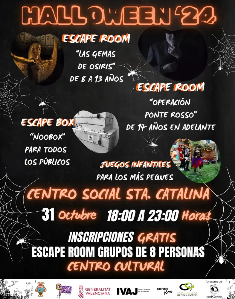 Escape Room y Juegos Infantiles Halloween Pinoso 2024