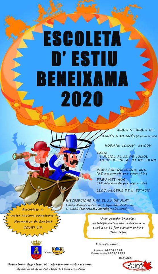 Escoleta d'Estiu Beneixama 2020