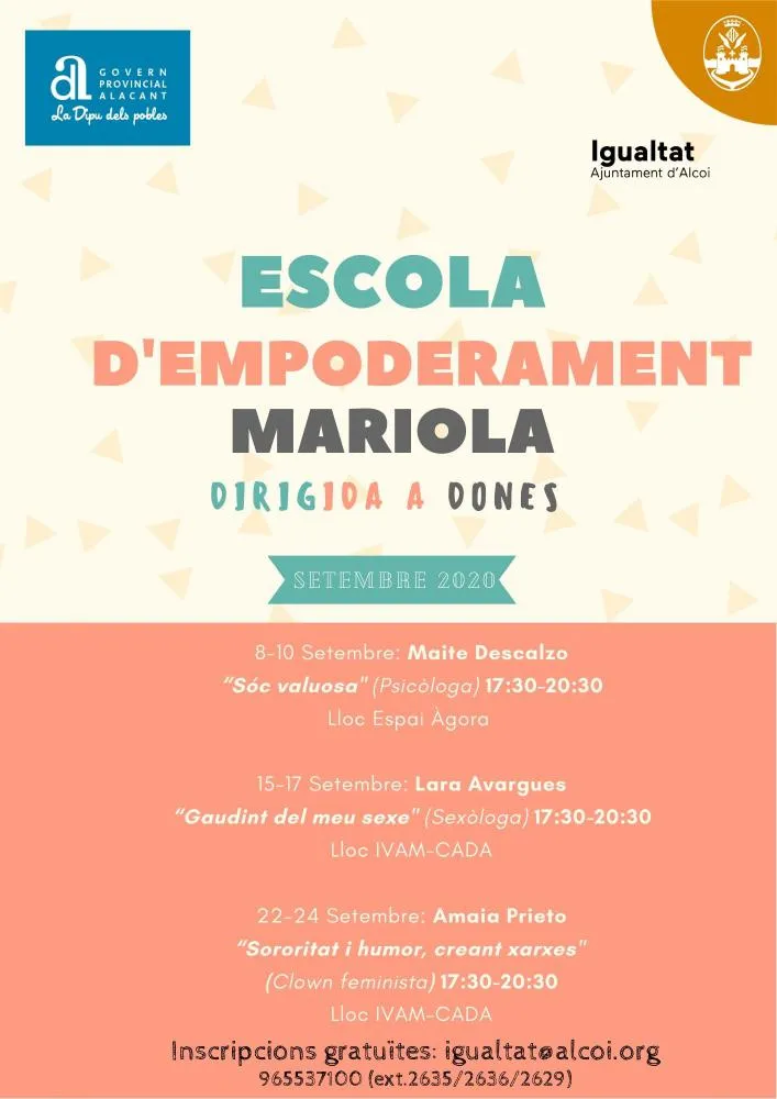 Escuela de empoderamiento Mariola dirigida a las mujeres