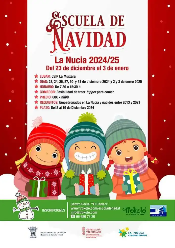 Escuela de Navidad la Nucía 2024/25