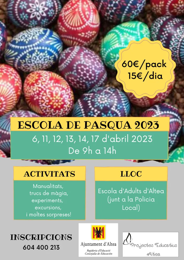 Escuela de Pascua 2023 en Altea