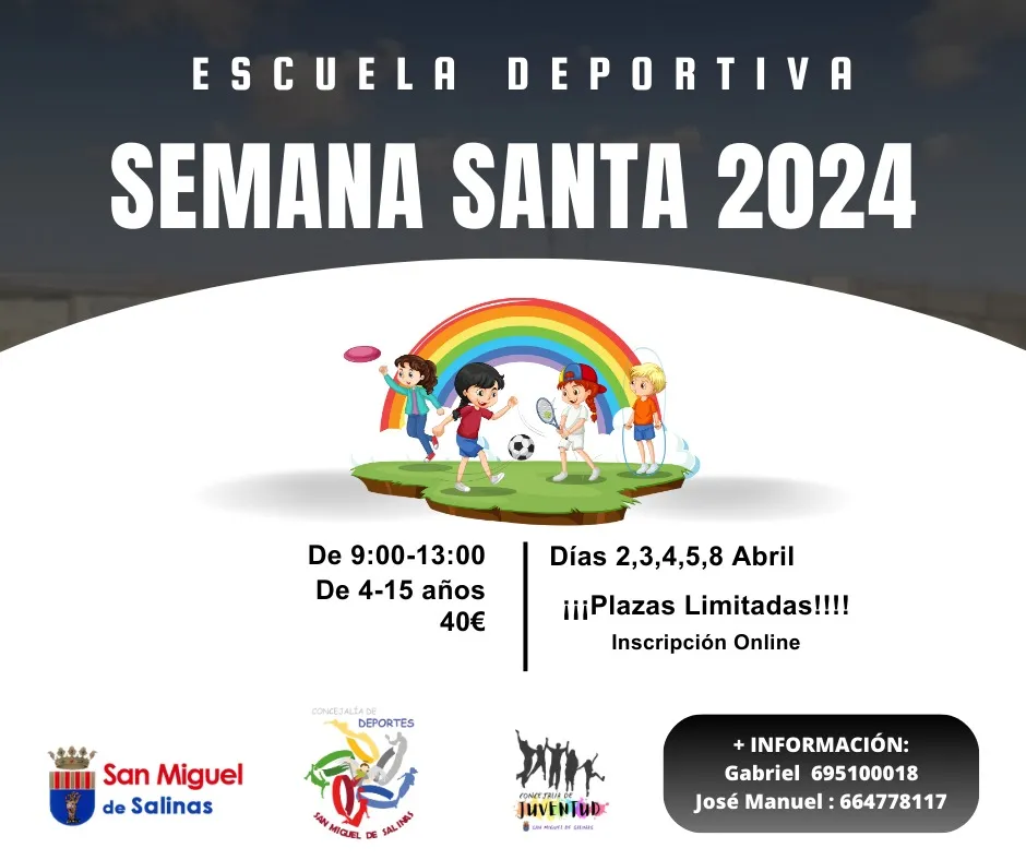 Escuela deportiva Semana Santa 2024