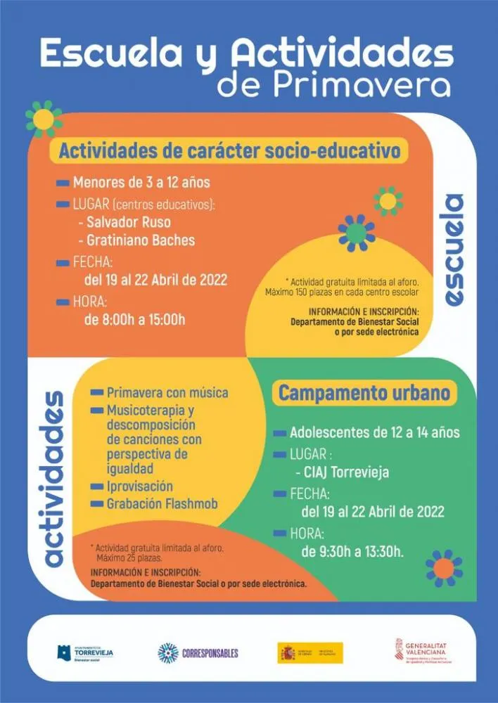 Escuela y Actividades de Primavera Torrevieja