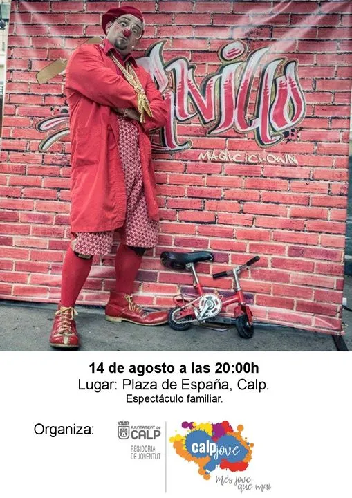 Espectáculo "Tornillo Magic Clown" en Calpe